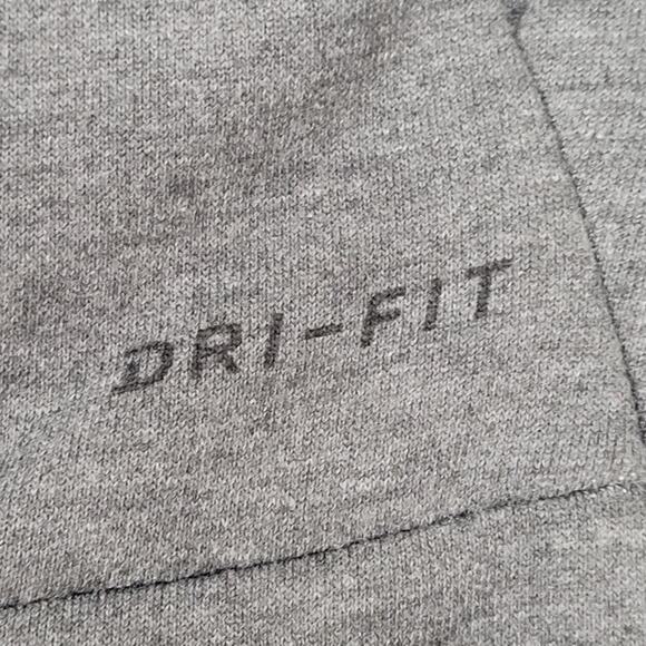 NIKE Dri-Fit Training Zip Hoodie M/L 22x28 Swoosh Embroidered Tech-Fleece - Picture 13 of 16